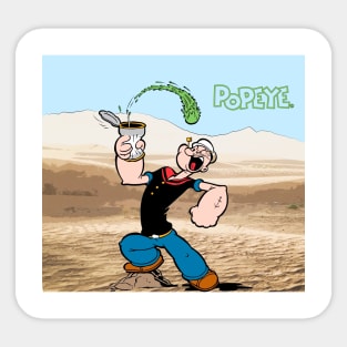 Popeye on Desert Sticker